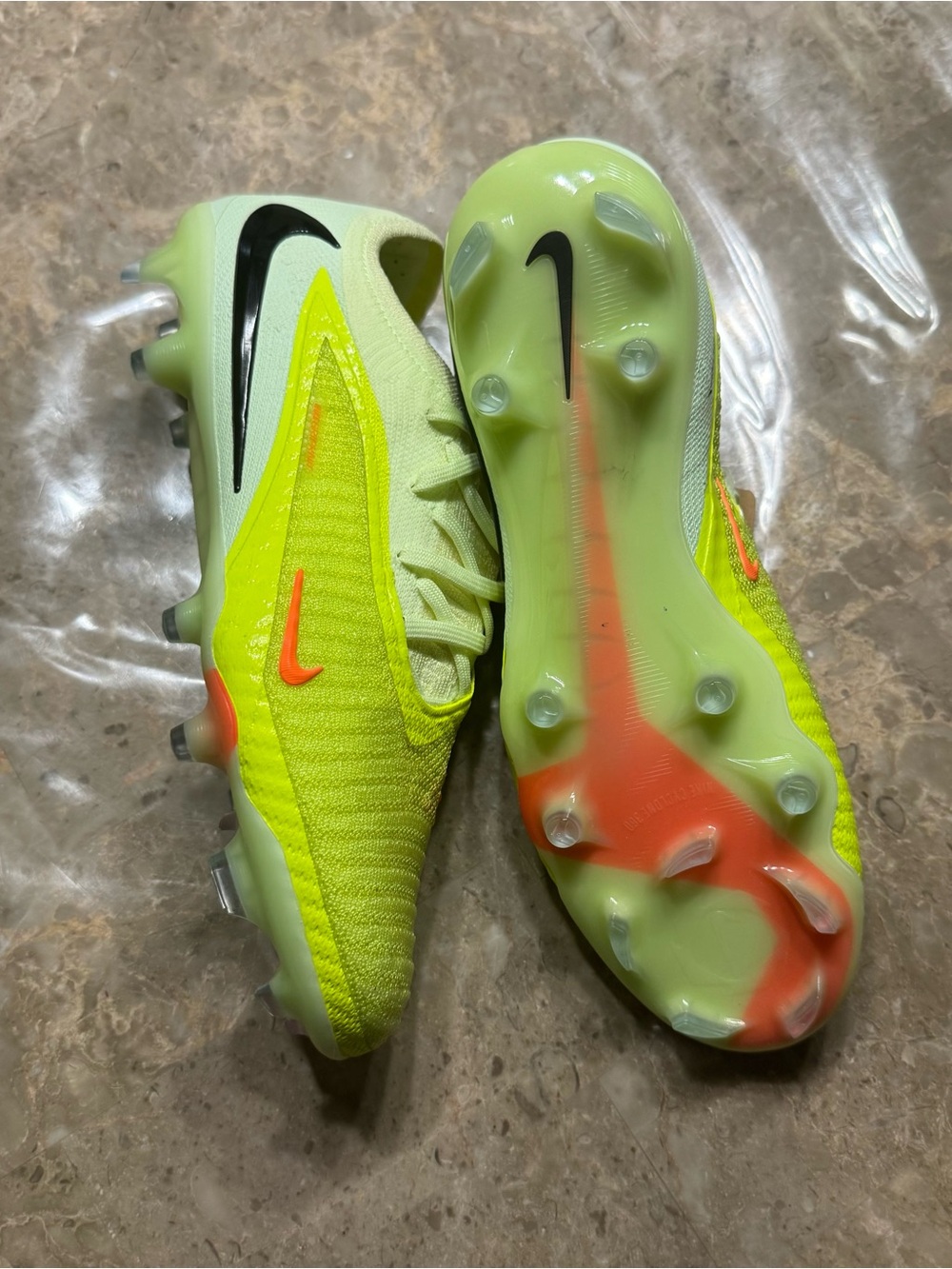 New Nike Phantom 6 Low Elite Firm-Ground soccer cleats in a Limelight color